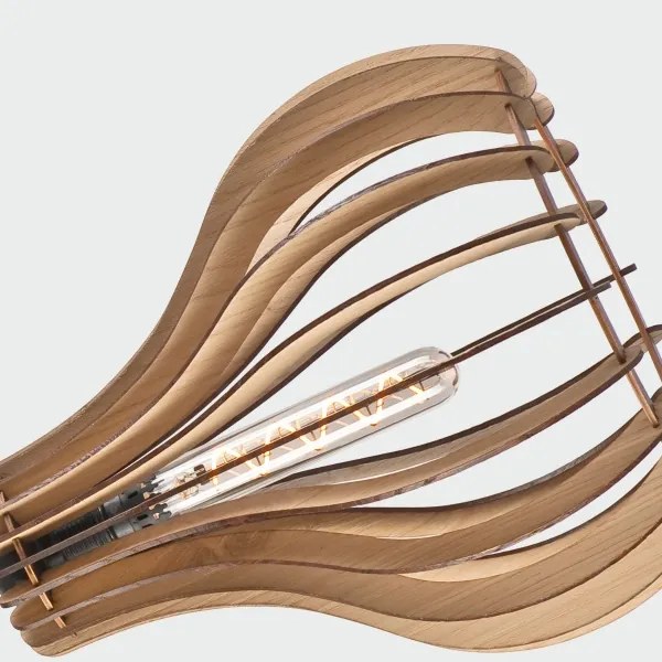 Lustră pe cablu TUCCI 1xE27/60W/230V stejar