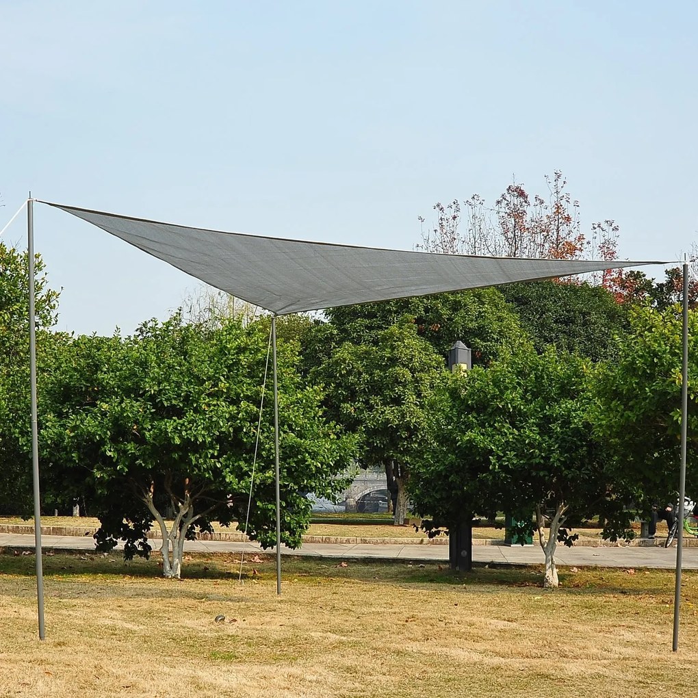Copertina solara forma triunghiulara Gri 6 x 6 x 6 m