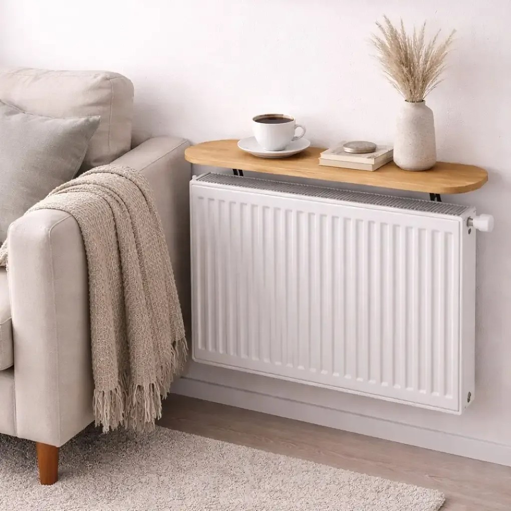 Raft perete, suport calorifer, nuc, Homs, 120x18  cm, L009