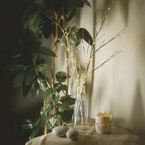 Instalație luminoasă LED de exterior pentru Crăciun 100xLED/3xAA alb cald IP44