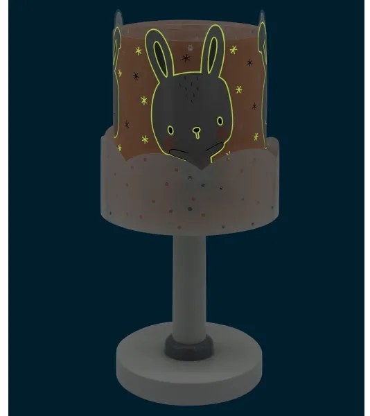 Lampă pentru copii BUNNY 1xE14/40W/230V portocalie Dalber 61151S