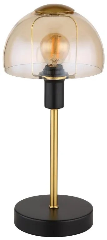 Veioza, lampa de masa KOKKINI negru, chihlimbar