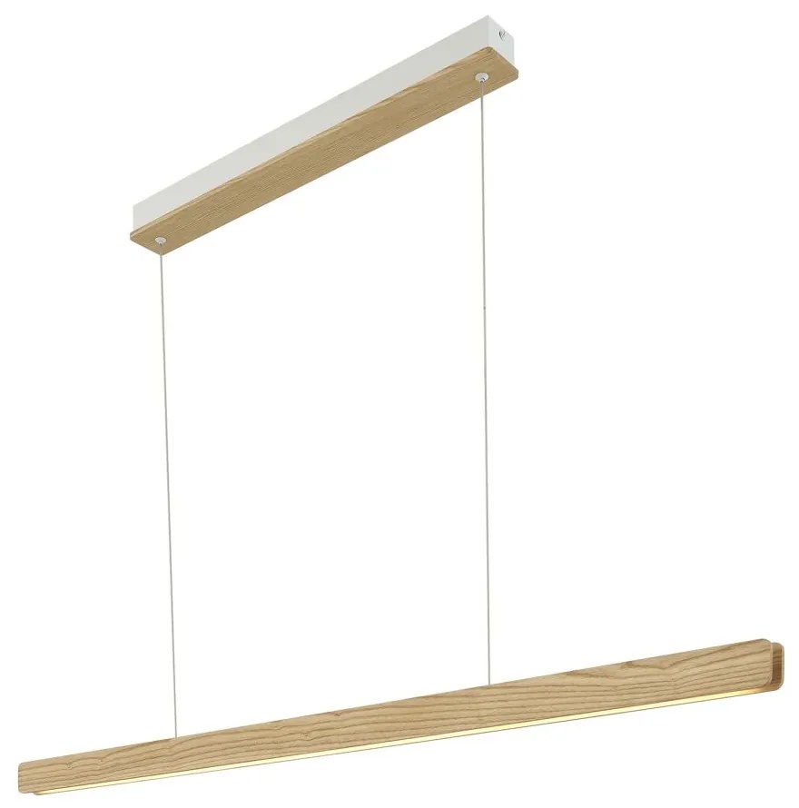 Lustra LED suspendata lemn design slim scandinav Ilgas