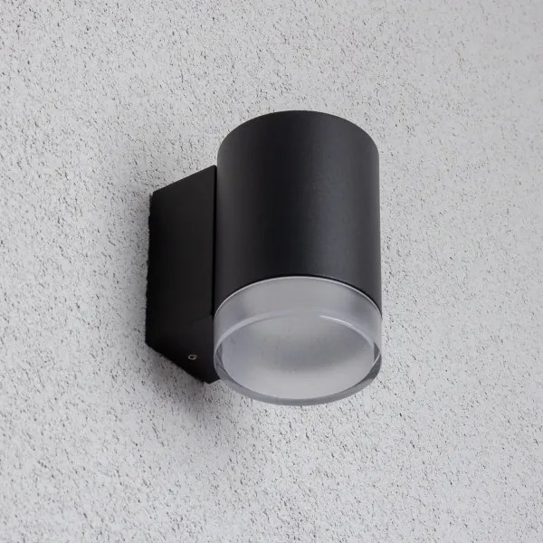 Brilagi - Aplica de perete LED RGBW MATERA pentru exterior 1xGU10/6W/230V negru IP54