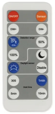 Plafonieră LED dimabilă cu senzor de mișcare ULTRA SLIM LED/24W/230V d. 42 cm + telecomandă