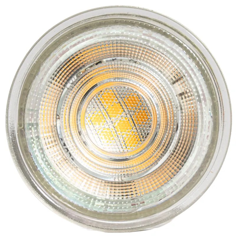Set de 5 becuri LED GU10 de 50 mm, reglabile, clare, 4,9 W, 450 lm, 2700 K