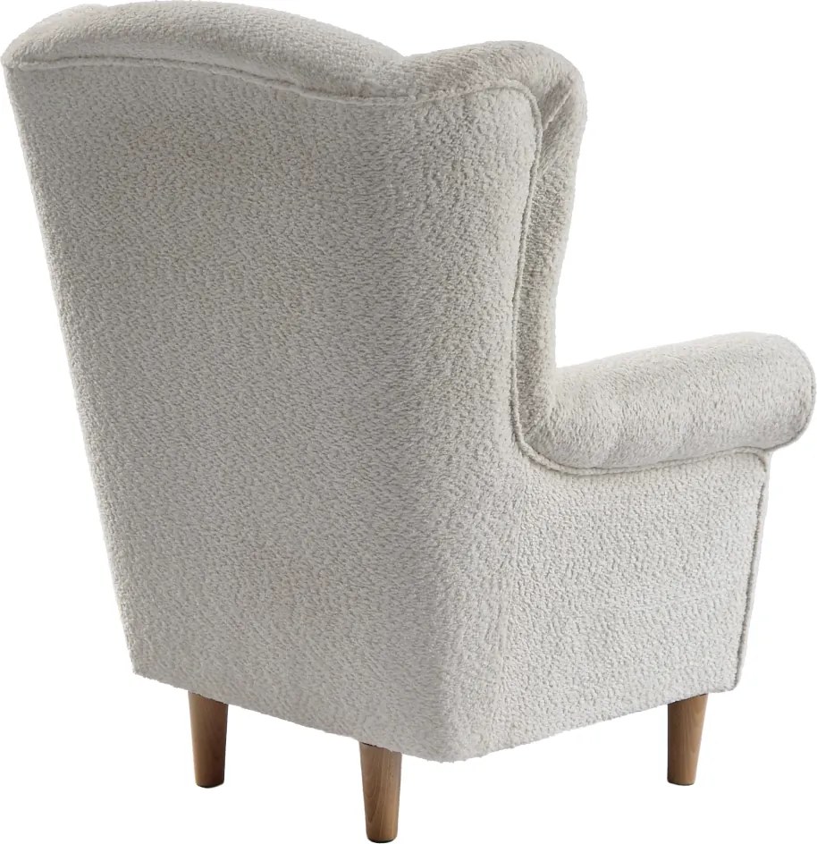 Fotoliu, textil crem Coral, CHARLOT