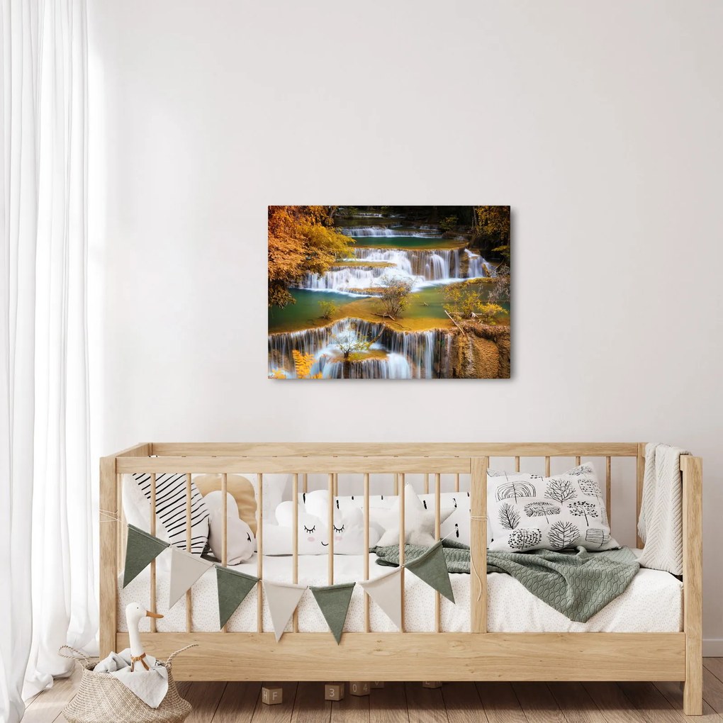 Tablou - Cascada Huay Mae Khamin, Thailanda (70x50 cm)