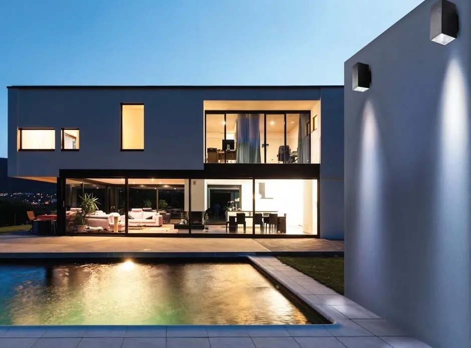Aplica LED pentru iluminat exterior IP65 ROLAND SQ WH