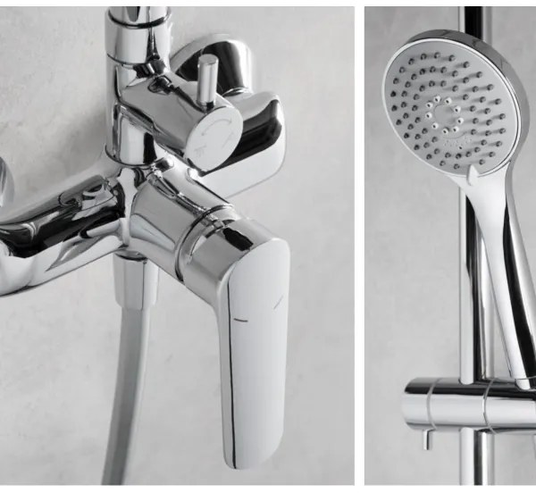 Set de duș cu baterie KFA Armatura 5026-910-00 TANZANIT alamă