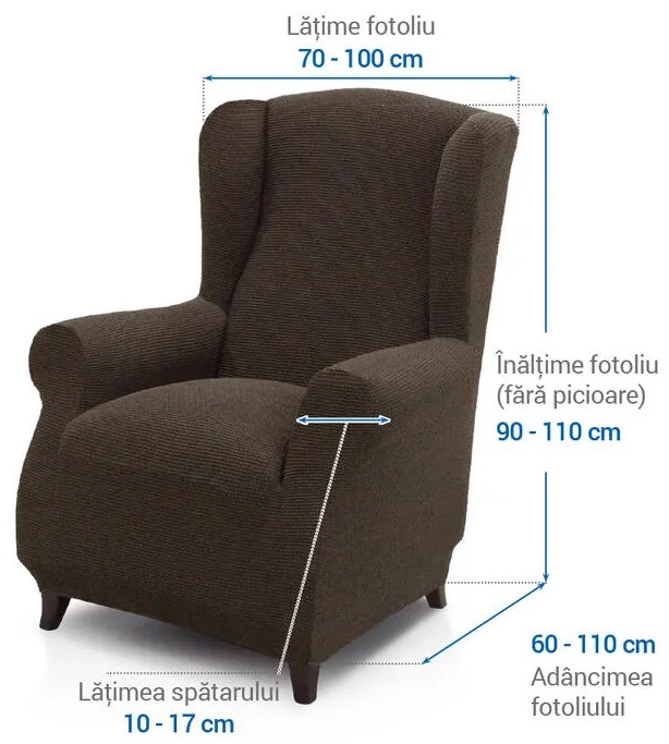 Huse super elastice HARMONIA tutunului fotoliu clasic (l. 70 - 100 cm)