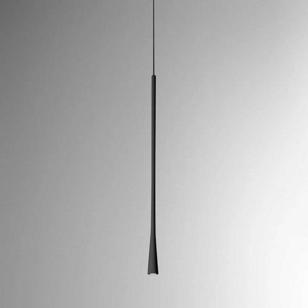 Lustra suspendata, Pendul LED slim DAFNE H-60cm alb, negru sau auriu