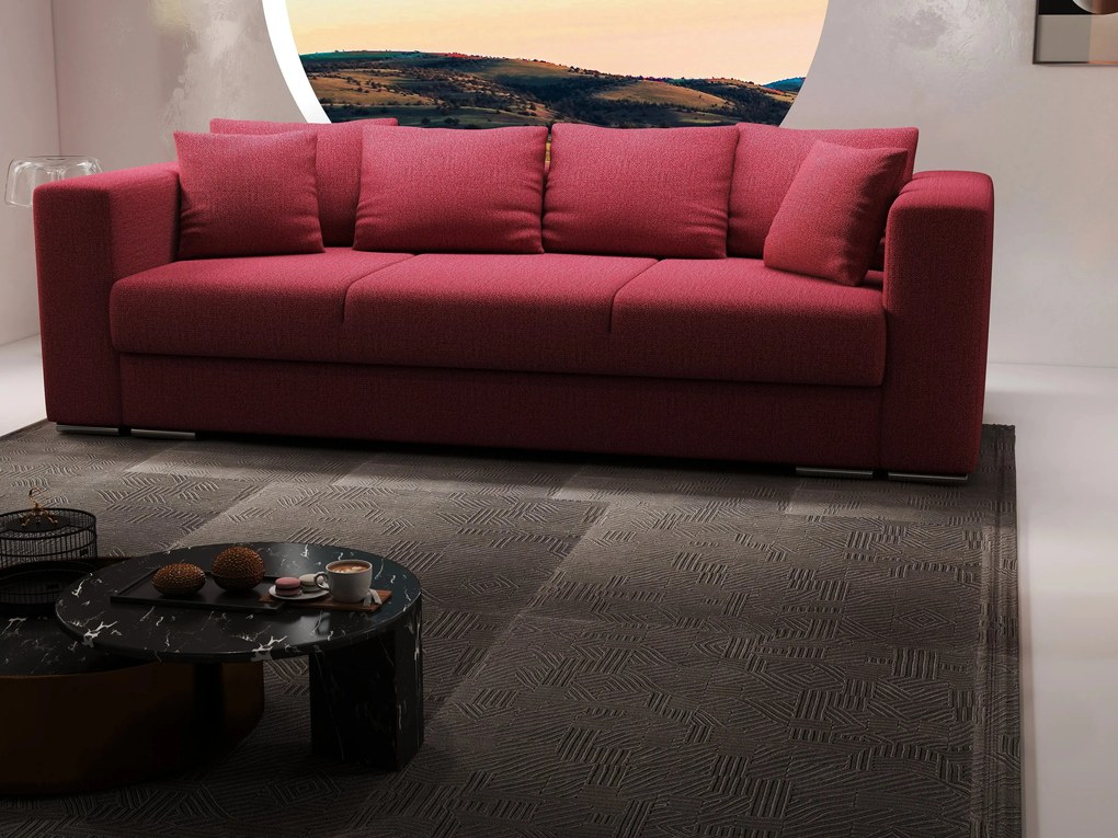 Canapea extensibilă dumonde cu ladă de depozitare si sezut confortabil din spuma high-density, Gloria Enjoy Winery 240x100 cm