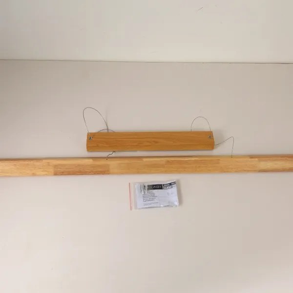 Brilagi - Lustră LED UMEA WOOD suspendată pe cablu, 40W, 230V, 150 cm, lemn