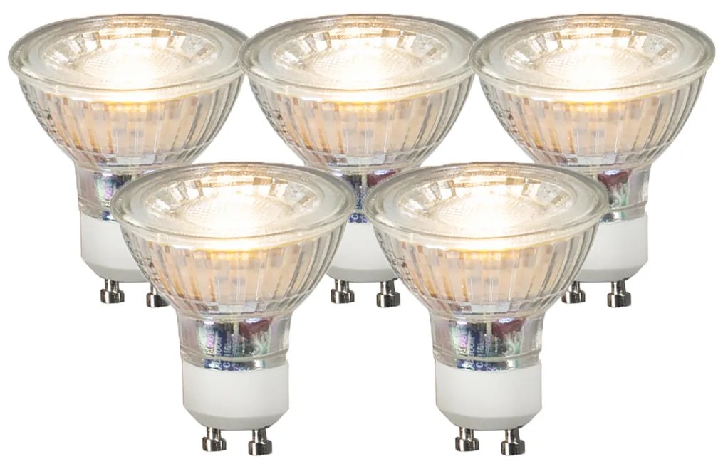 Set 5 becuri LED GU10 COB 3.5W 330 lm 3000K