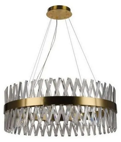 Lustră LED dimabilă pe cablu LED/110W/230V 3000-6500K auriu + telecomandă