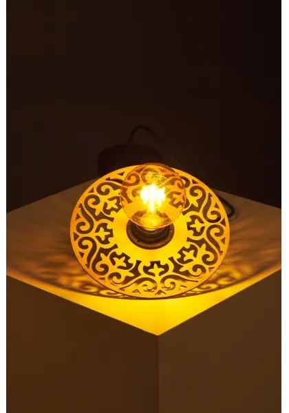 Lustră pe cablu FALCO 1xE27/60W/230V d. 20 cm bej