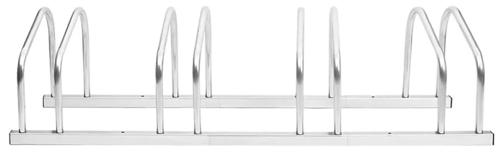 Suport de biciclete, pentru 4 biciclete, otel galvanizat