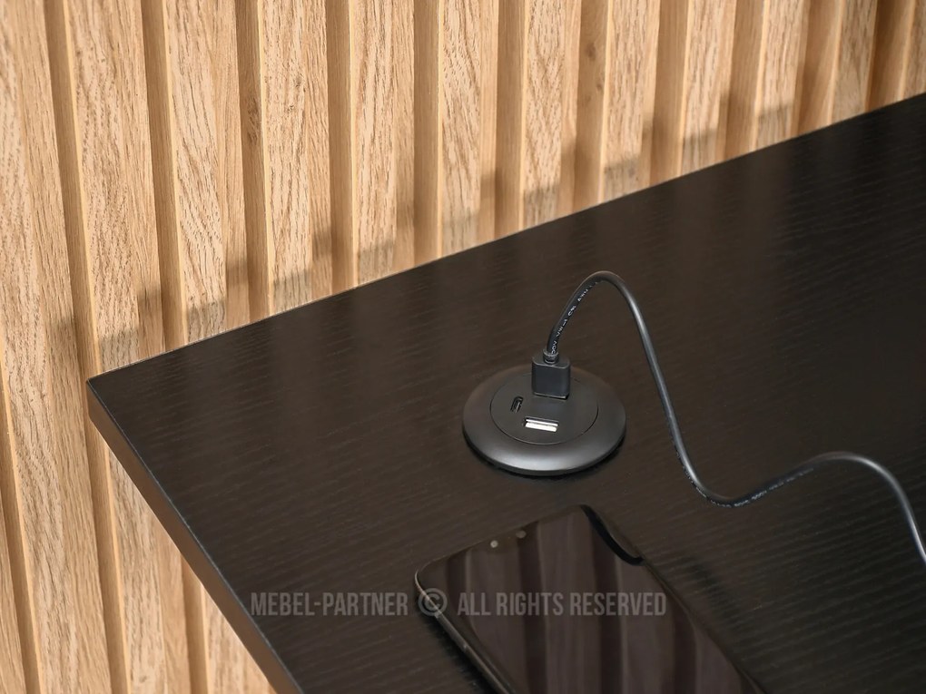 Masă PC Matts C (lemn negru + negru). 1109794