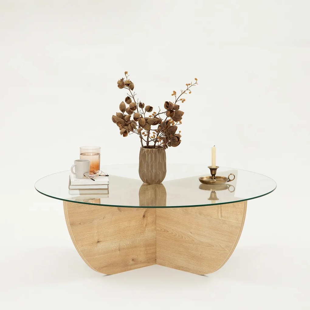 Masă de cafea Lily Sapphire Oak