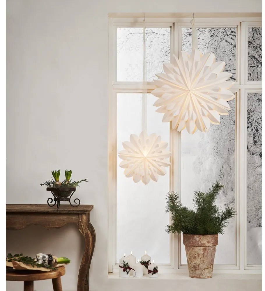 Decorațiune luminoasă albă ø 40 cm Clipp - Star Trading