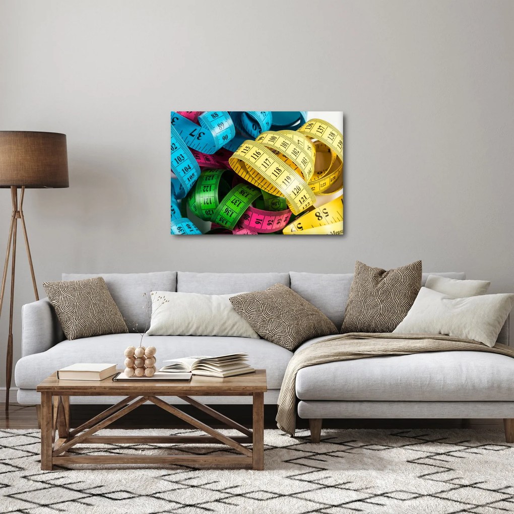 Tablou cu metri colorați (70x50 cm)