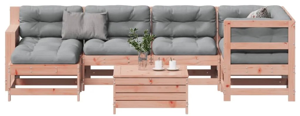 vidaXL Set mobilier de grădină cu perne, 7 piese, lemn masiv douglas
