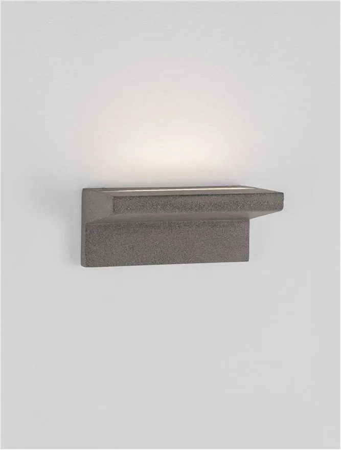 Aplica LED din ciment negru pentru exterior IP65 LITA