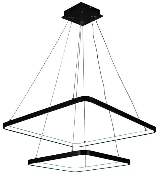 Lustră LED dimabilă pe cablu LED/90W/230V 3000-6500K + telecomandă