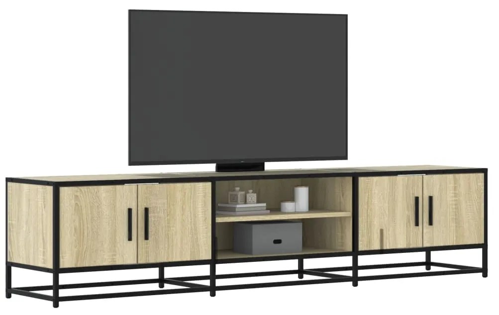 vidaXL Comodă TV, stejar sonoma, 180x35x41 cm, lemn prelucrat