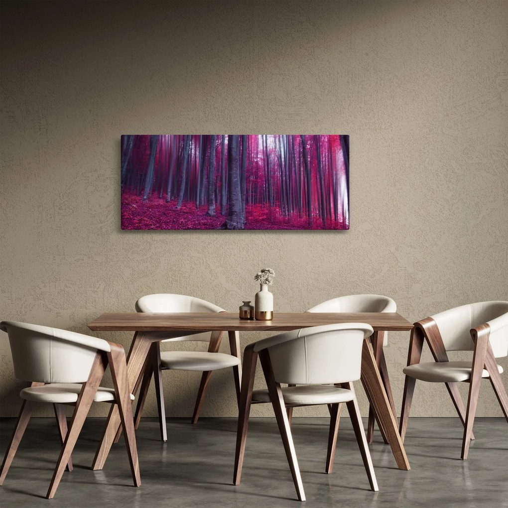 Tablou - Pădurea roz (120x50 cm)