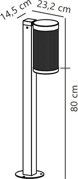 Lampă de exterior Nordlux COUPAR 1xE27/25W/230V IP54 alb