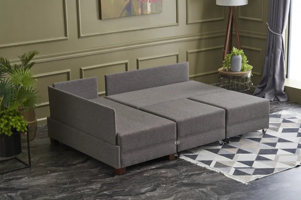 Coltar Extensibil Fly Corner Sofa Bed Left, Gri