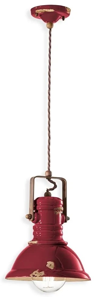 Pendul design retro realizata manual din ceramica INDUSTRIAL