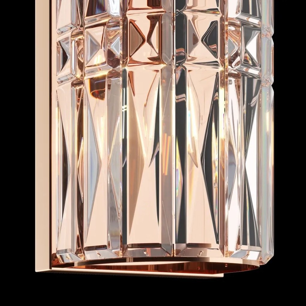 Aplica de perete design neoclasic Facet auriu, 75cm