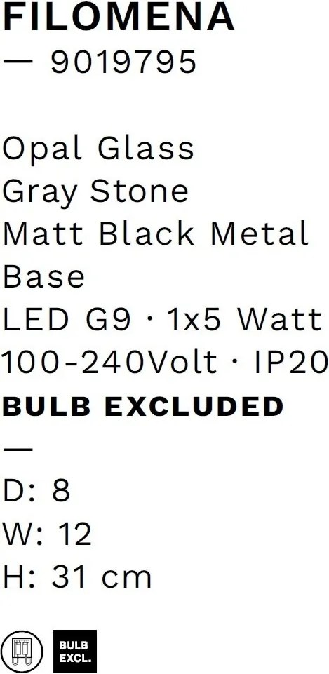 Aplica de perete stil minimalist FILOMENA