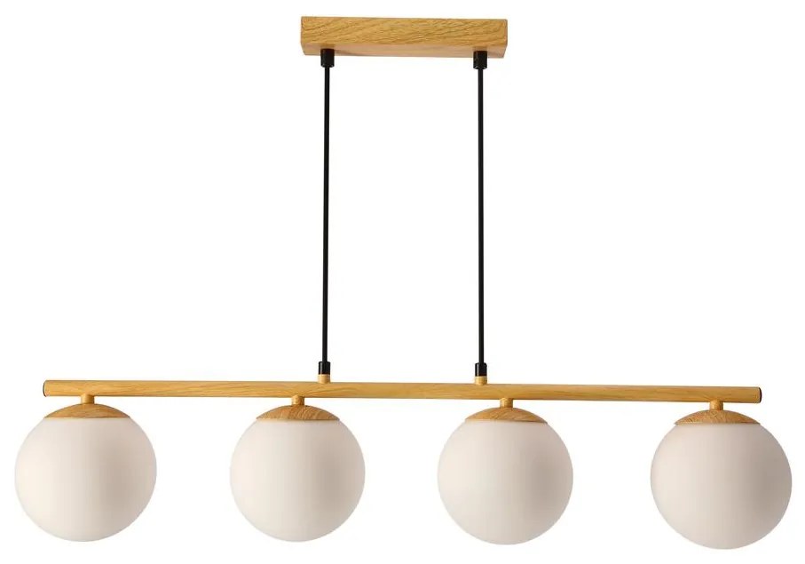 Lustră pe cablu CARRINE 4xE14/40W/230V maro