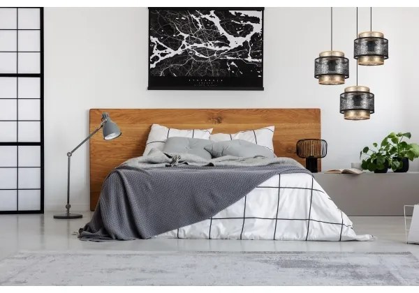 Lustră pe cablu GABI 3xE27/60W/230V aurie/neagră d. 45 cm