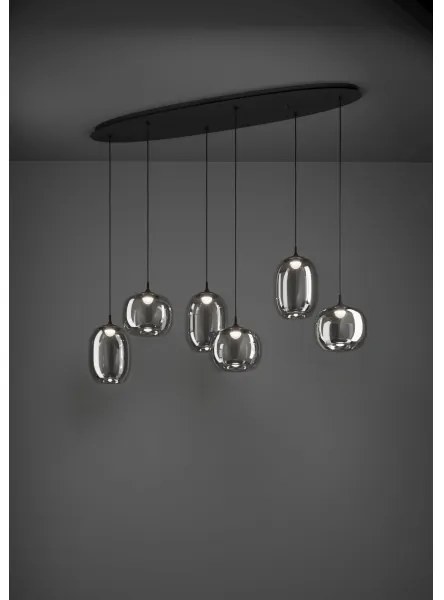 Lustră LED dimabilă pe cablu Eglo 390415 LARVA 6xLED/3,7W/230V 2700-6500K + telecomandă