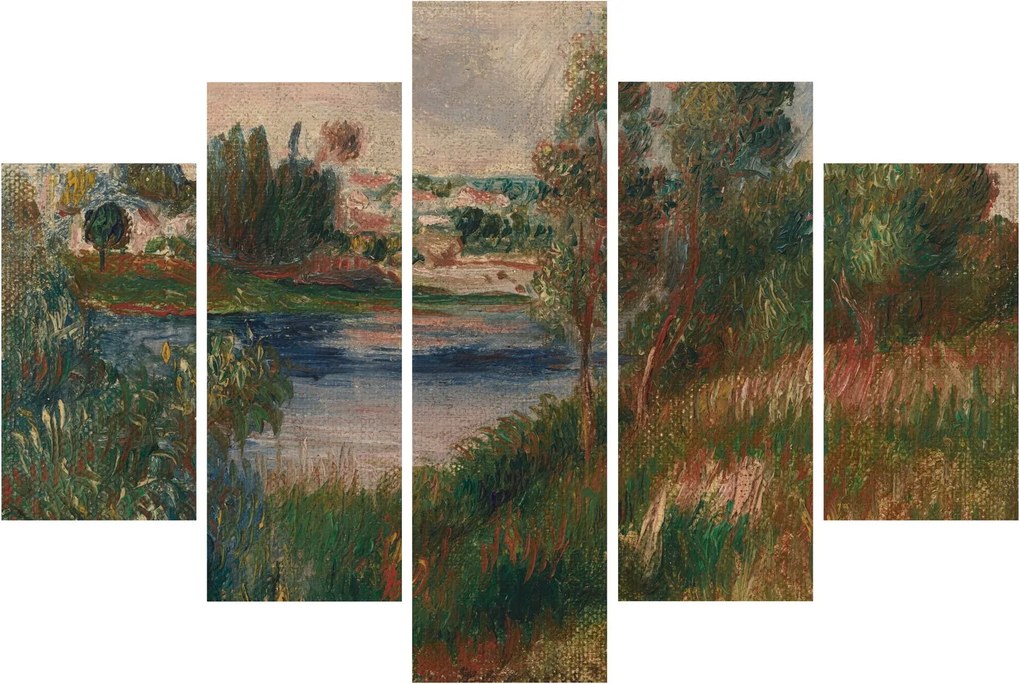 Tablou - Auguste Renoir, Landscape at Vetheuil, reproducere (150x105 cm)