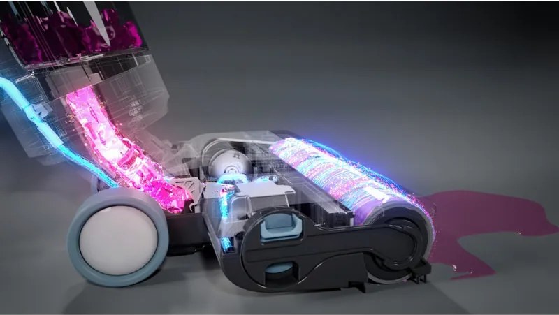 Aspirator vertical Ariete Aqua Force Wash & Vacuum 2483/00, 220 W, 500 ml, Autonomie pana la 35 min, Autocuratare, Alb