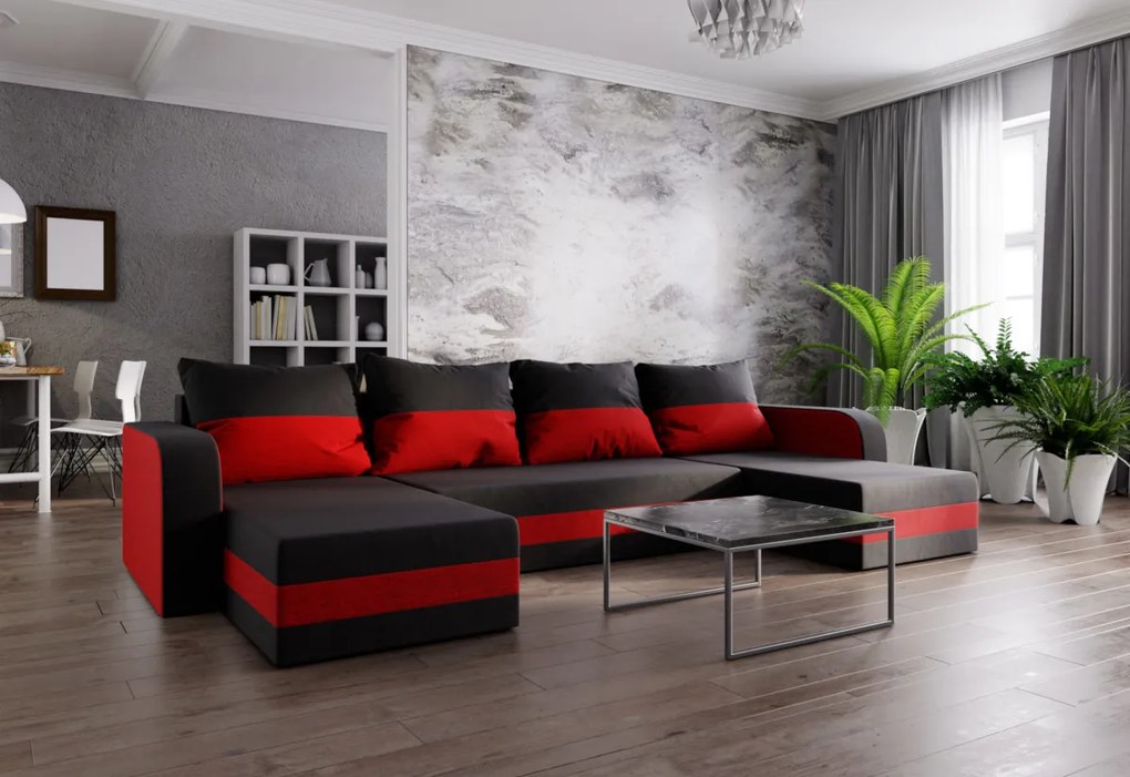 Expedo Canapea extensibilă în formă de U WELTA N, 313x80x139 sawana 14/sawana 13