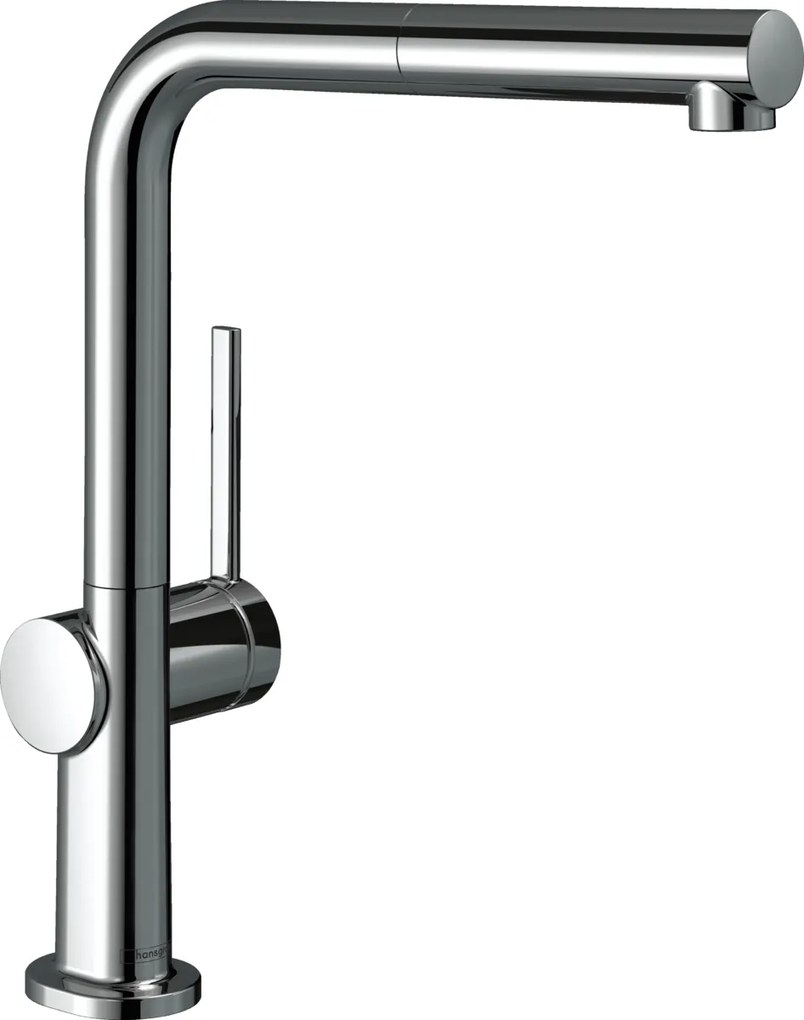 Baterie chiuveta bucatarie crom cu dus extractibil Hansgrohe Talis M54 72809000 Crom lucios