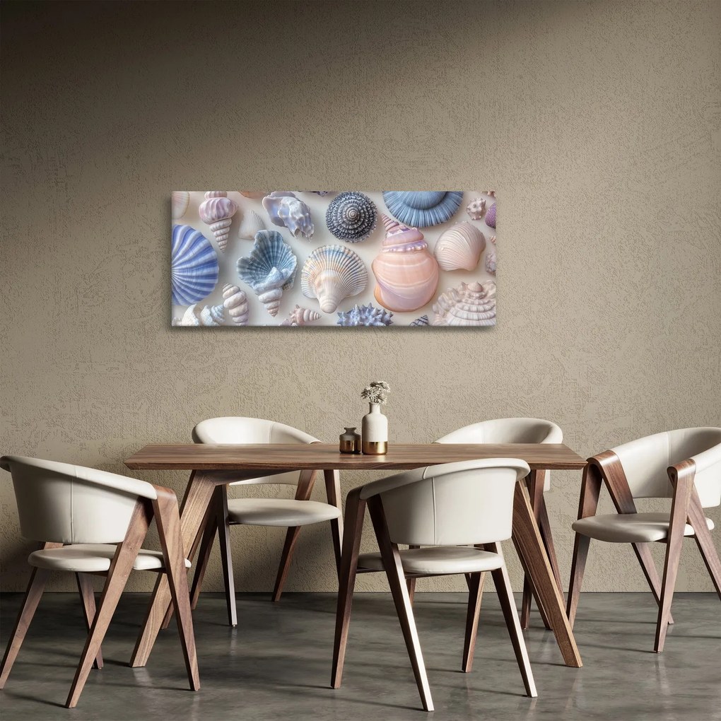 Tablou - Colecție de scoici (120x50 cm)