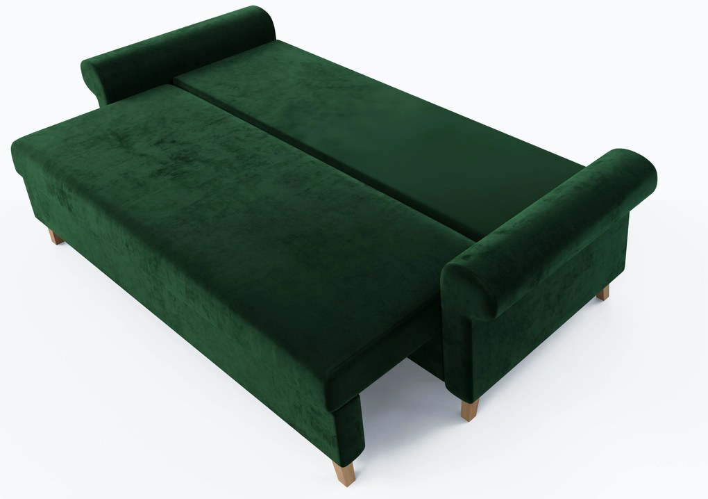 Canapea trei locuri Ostrol 2 (verde închis). 1042667