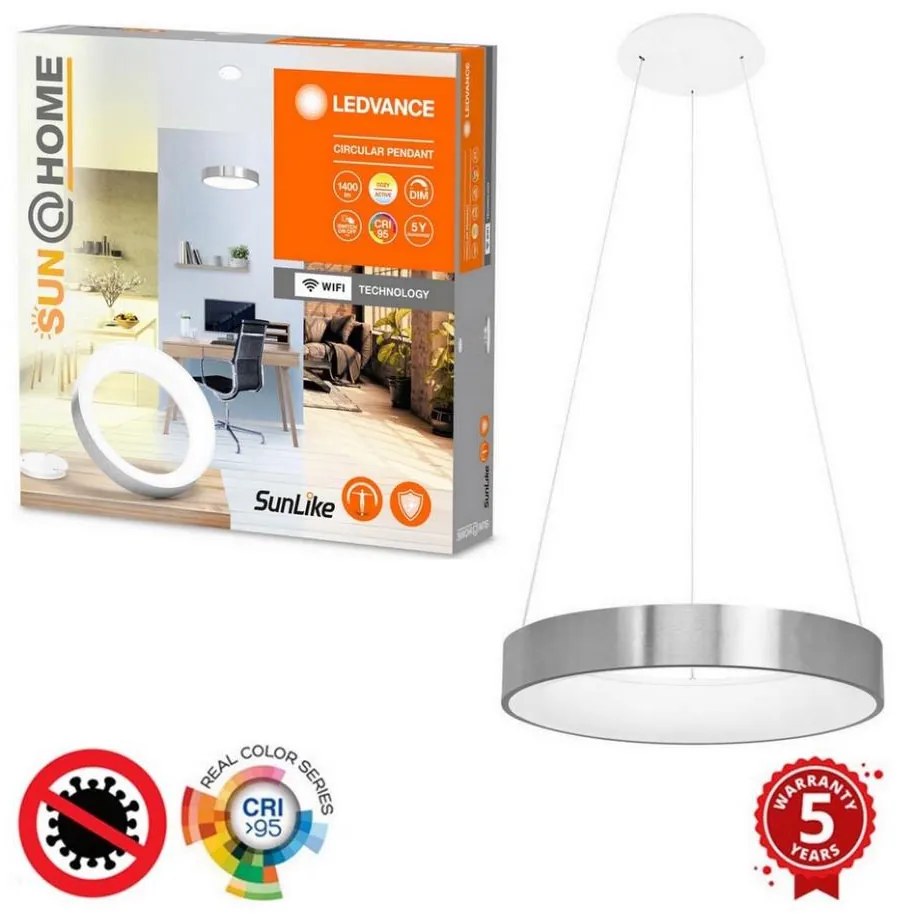 Ledvance - Candelabru LED dimabil SUN@HOME CIRCULAR 18,5W/230V Wi-Fi