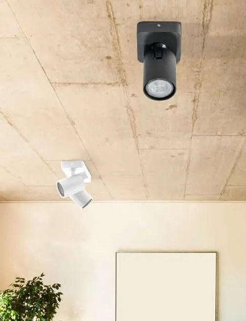 Spot aplicat directionabil de tavan/plafon EXO 1 negru ZZ AZ3193