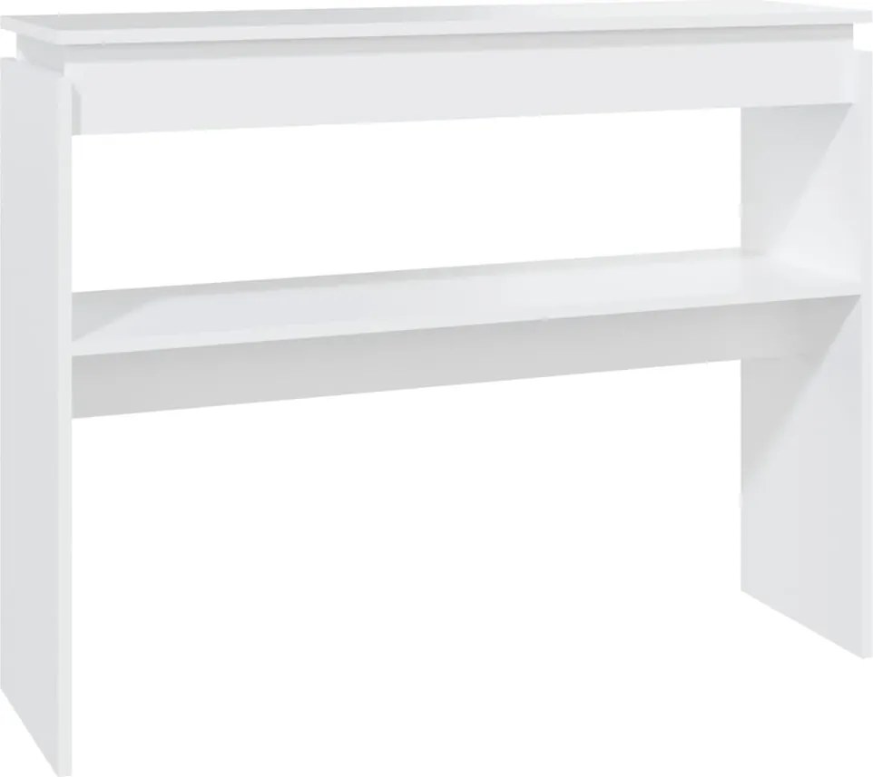 vidaXL Masă consolă, alb, 102x30x80 cm, PAL