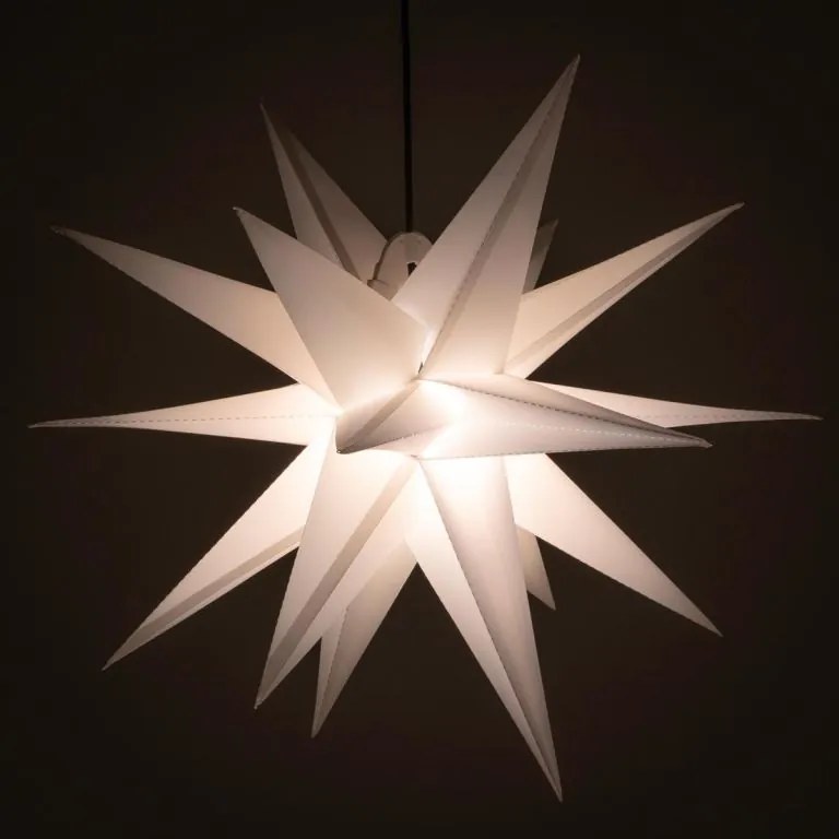 Decorațiune de Crăciun - Steaua cu cronometru 1 LED,55cm,alb