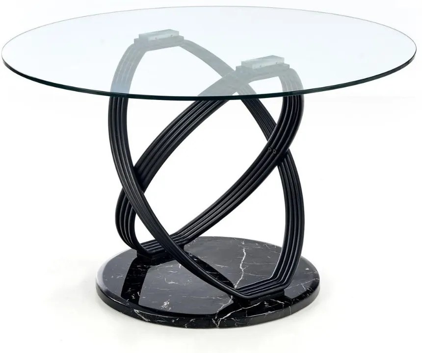 Masa de bucaterie Optico, transparenta/neagra